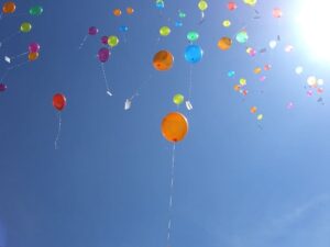 Cesser la rumination esprit léger Ballon ciel